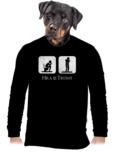 Hra o trůny pánské dlouhý rukáv Black