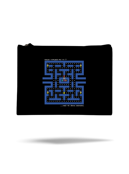 Pac-Man pivo taštička Black