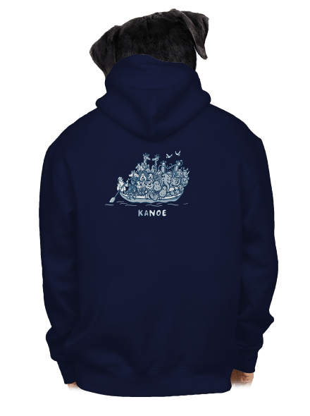 Noemova archa pánská mikina na zip Navy