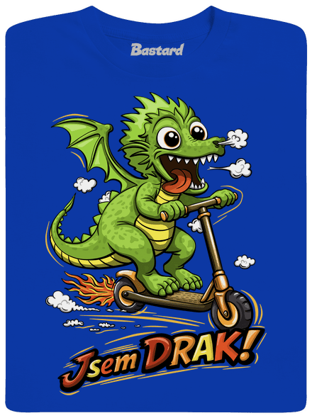 Jsem drak pánské dlouhý rukáv Royal Blue