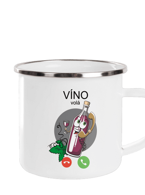 Červené víno volá plecháček White