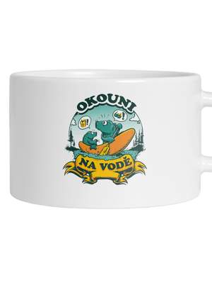 Okouni na vodě hrnek makronka White