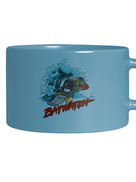Baywatch hrnek makronka Blue Macaron