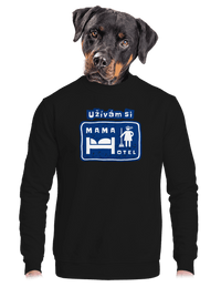 unisex mikina bez kapuce