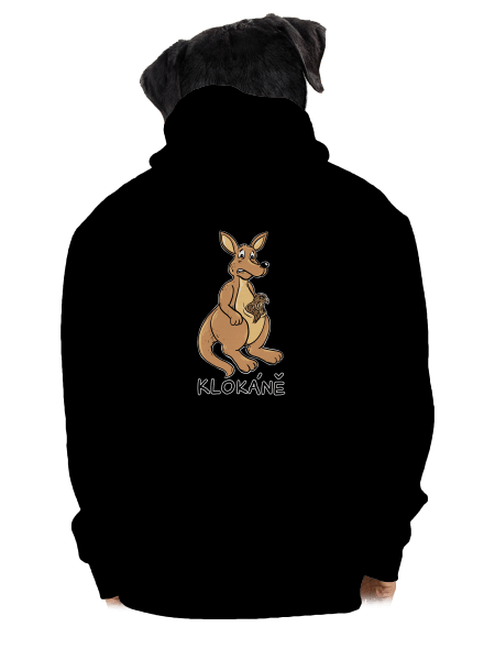Klokáně pánská mikina na zip Black