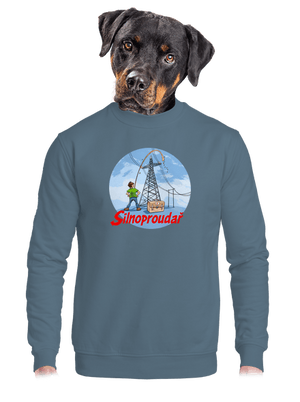 Silnoproudař unisex mikina bez kapuce Nordic Blue