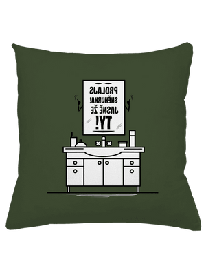 Zrcadlo, zrcadlo... polštář Olive Green