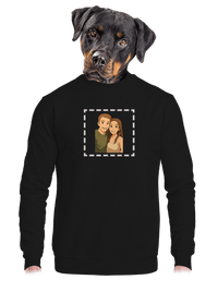 unisex mikina bez kapuce