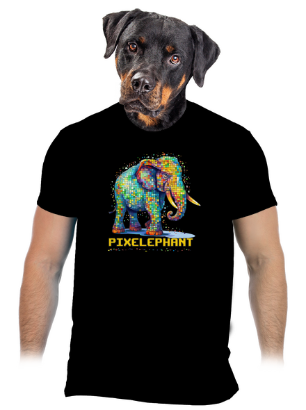 Pixelephant pánské tričko Black