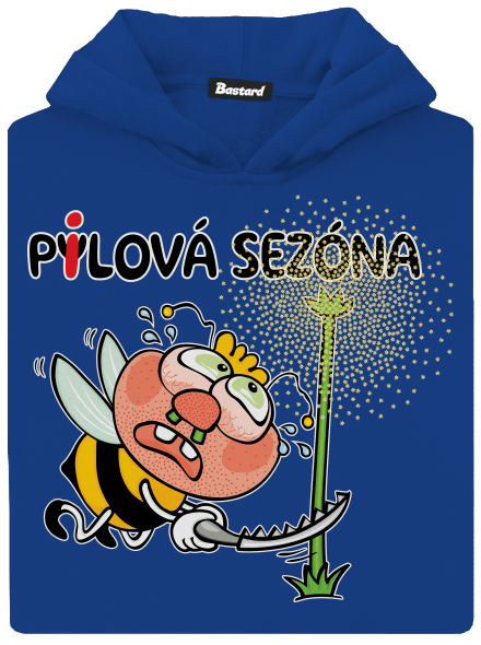 Pylová sezóna dětská mikina klokanka Royal Blue AWD