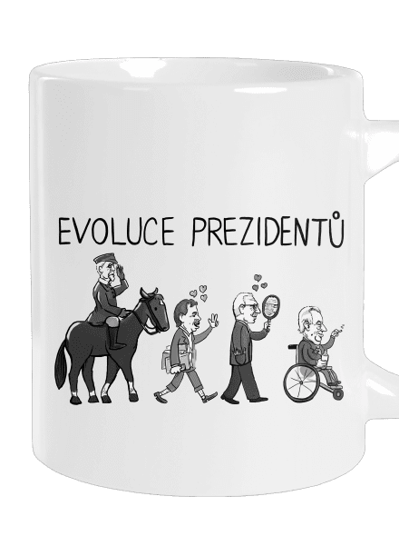 Evoluce prezidentů velký hrnek White