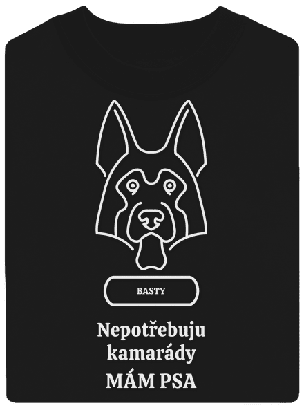 Nemůžu, mám psa unisex mikina bez kapuce Black