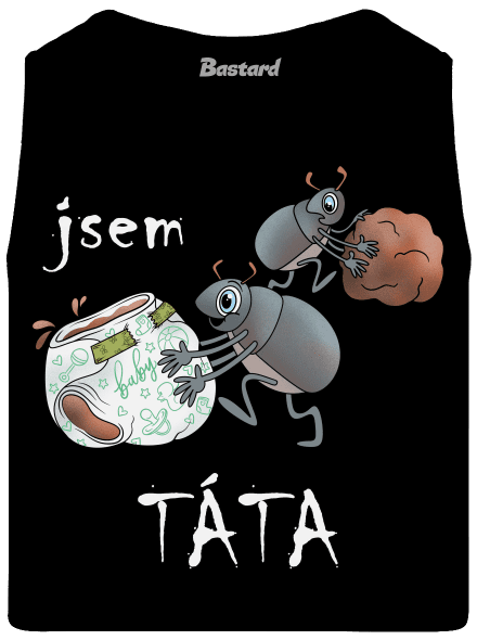 Jsem táta a máma pánské tílko Black