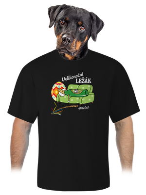 Velikonoční ležák unisex tričko oversized Black