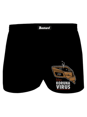 Korunavirus v peněžence pánské trenky Black