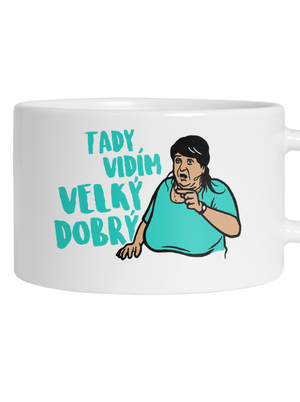 Velký dobrý hrnek makronka White