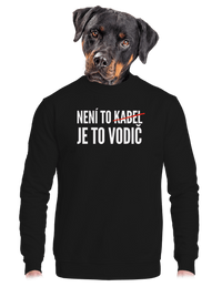 unisex mikina bez kapuce