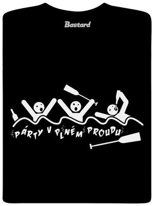 Party v plném proudu pánské dlouhý rukáv Black