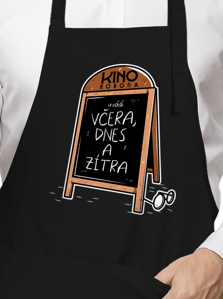 Včera, dnes a zítra zástěra Black