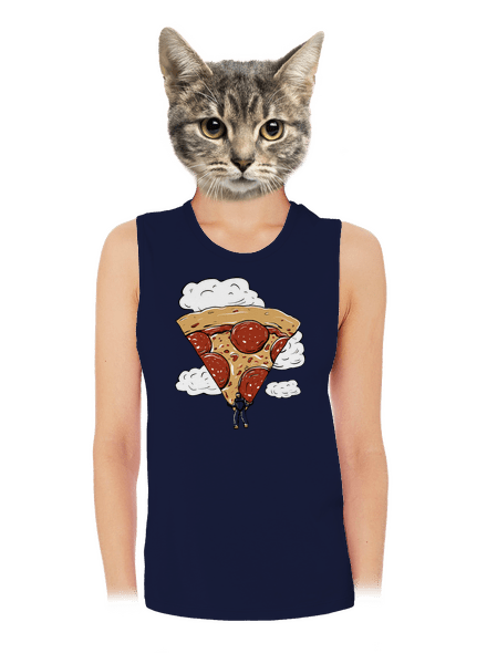 Pizzašutista dámské tílko volné Navy