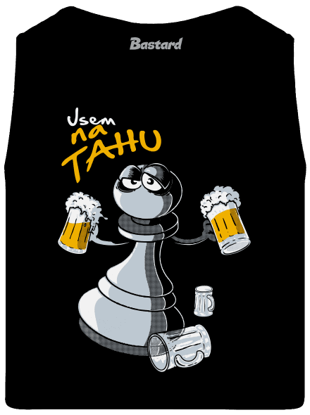 Na tahu pánské tílko Black
