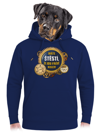 Chodím kolem unisex mikina premium Navy