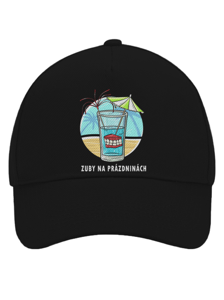 Zuby na prázdninách kšiltovka baseballka Black