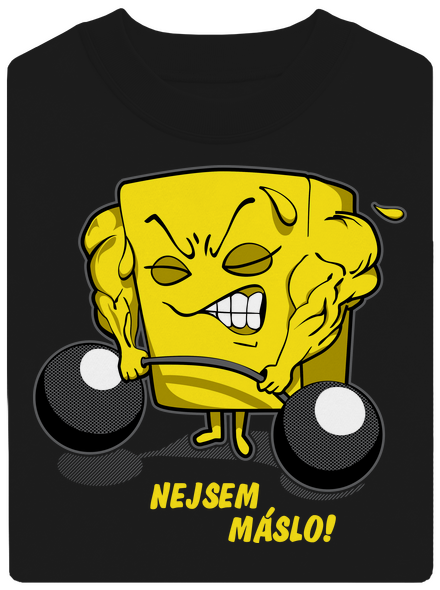 Nejsem máslo unisex mikina bez kapuce Black