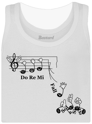Do re mi fall dámské tílko klasické White