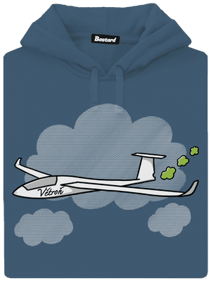 Větroň dámská mikina klokanka Denim