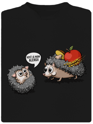 Alergický ježek dětské sportovní tričko Black
