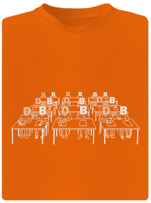 Cimrman: Debil, blbeček pánské sportovní tričko Neon Orange