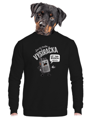 unisex mikina bez kapuce