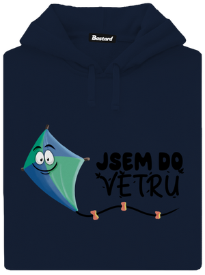 Do větru pánská mikina klokanka Navy