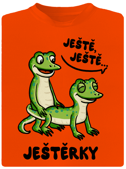 Ještě, ještě pánské sportovní tričko Neon Orange