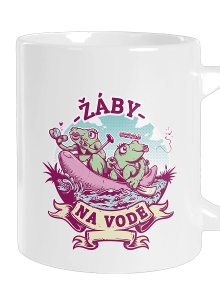 Žáby na vodě velký hrnek White