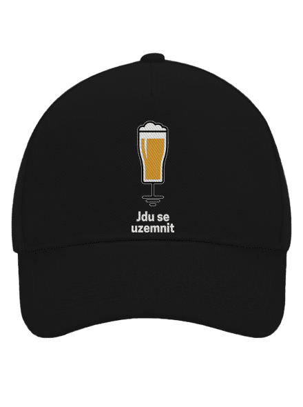 Jdu se uzemnit kšiltovka baseballka Black