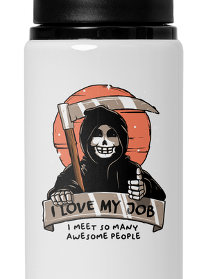 I love my job lahev na vodu White