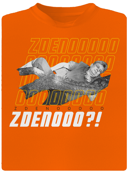 B18: Bába pod kořenem pánské sportovní tričko Neon Orange