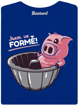 Ve formě dámské tričko Royal Blue Mal