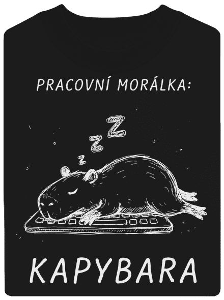 Pracovní morálka unisex mikina bez kapuce Black