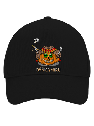 Dýňka míru kšiltovka baseballka Black