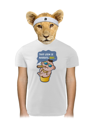 Boss dětské sportovní tričko White