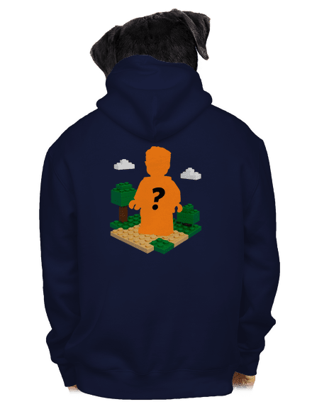Lego postava z vlastní fotky pánská mikina na zip Navy
