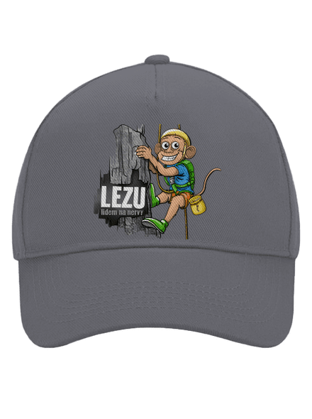 Lezu na nervy kšiltovka baseballka Graphite grey