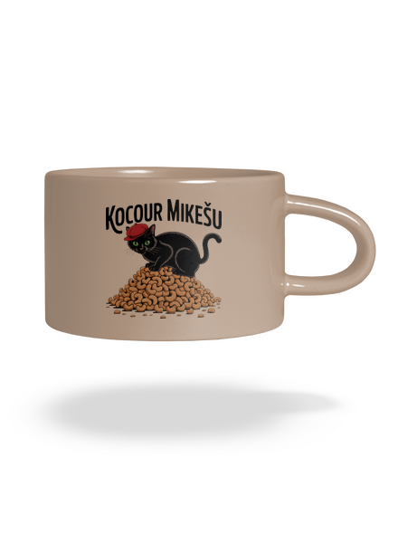 Kocour Mikešu hrnek makronka Brown Macaron