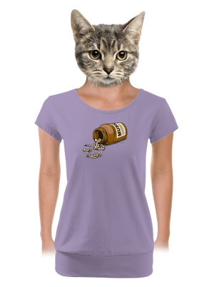 Music Pills dámské tričko s lemem Lavender