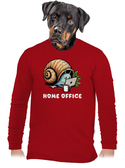 Šnekův home office pánské dlouhý rukáv Red