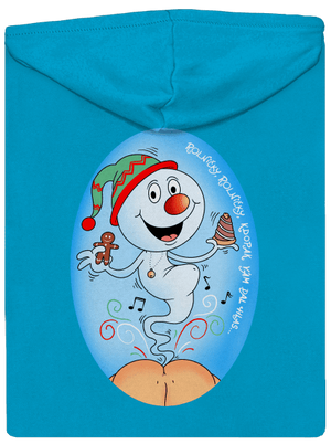 Vánoční duch dámská mikina na zip Blue Atol