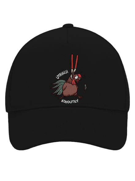 Utahuji kohoutky kšiltovka baseballka Black